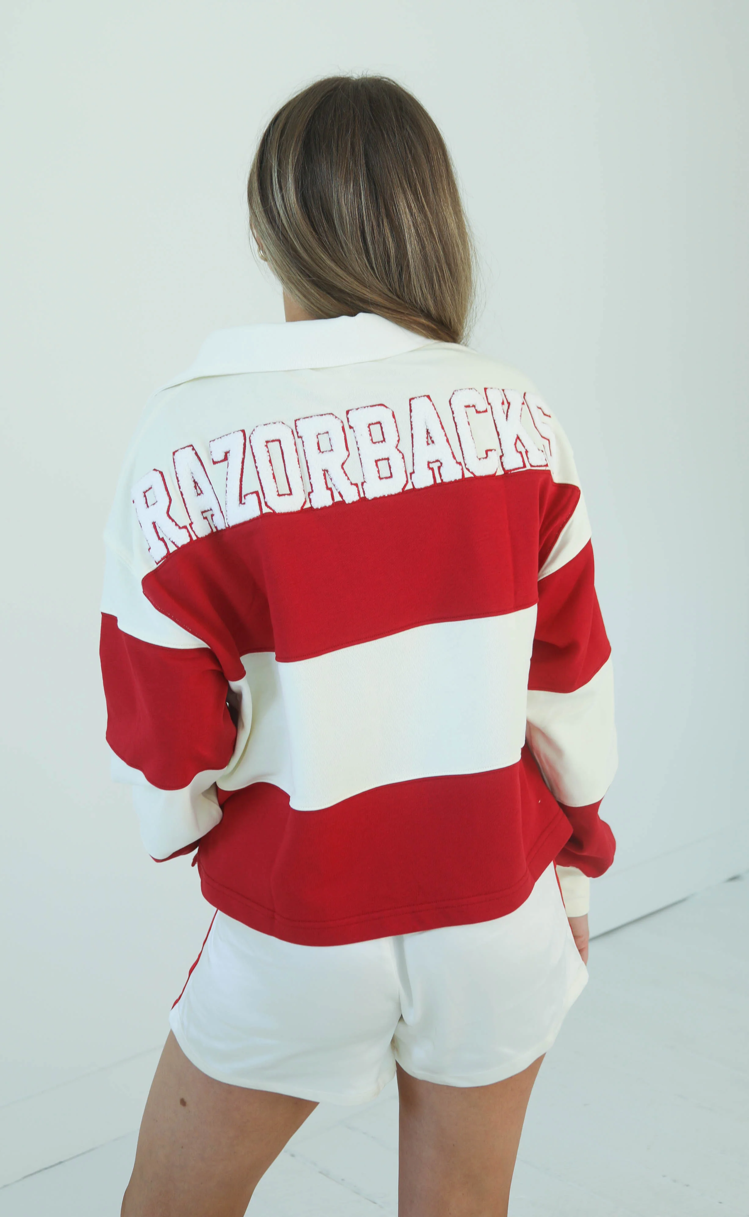 arkansas razorbacks rugby top - Image 3