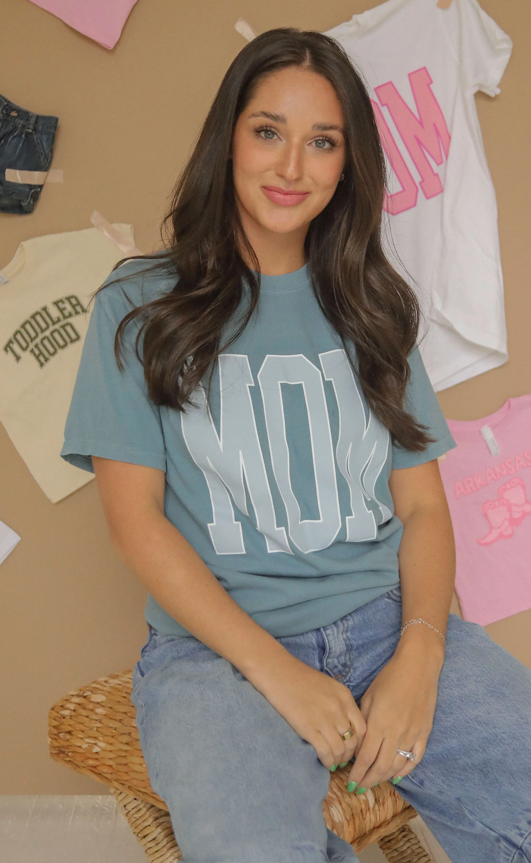 charlie southern: mom t shirt - blue - Image 5
