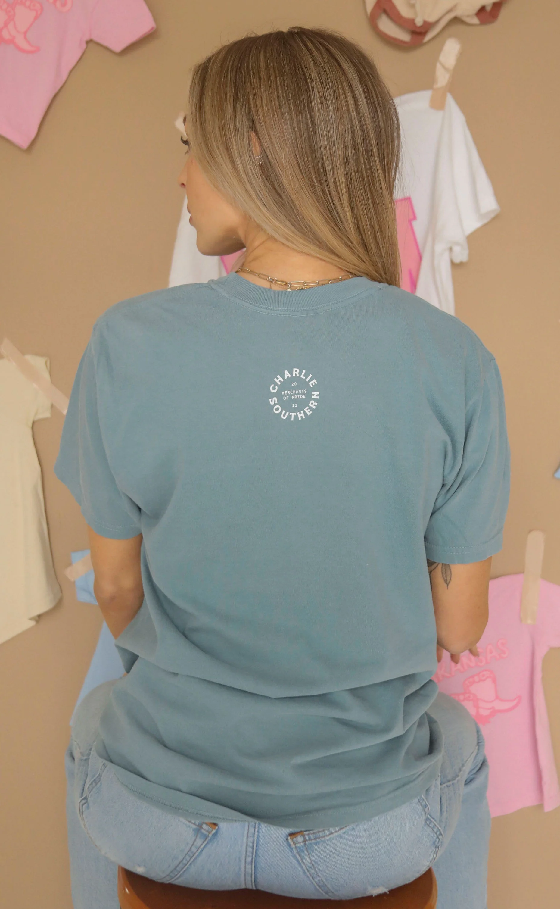 charlie southern: mom t shirt - blue - Image 7