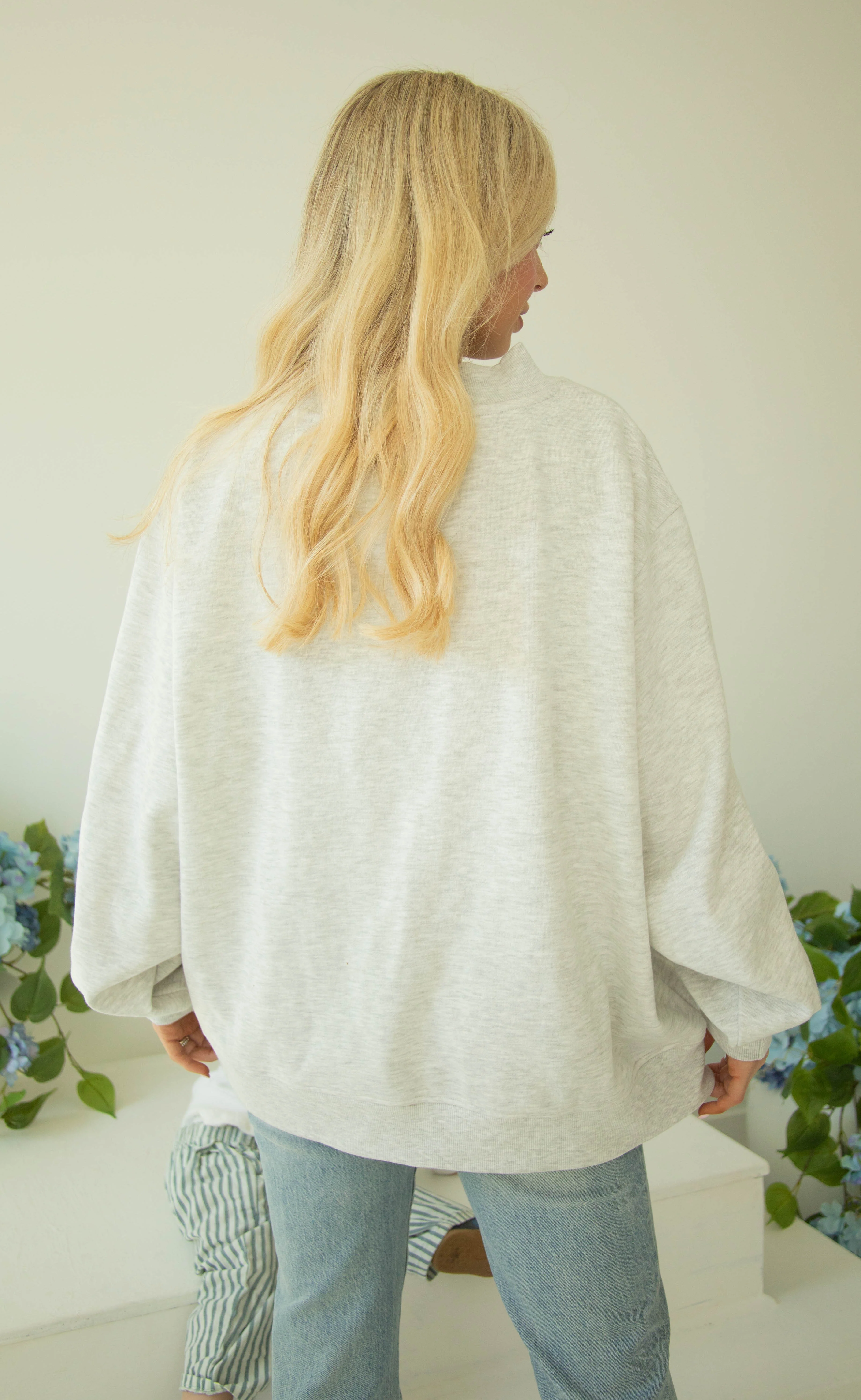 charlie southern: mother star mock neck - blue - Image 3