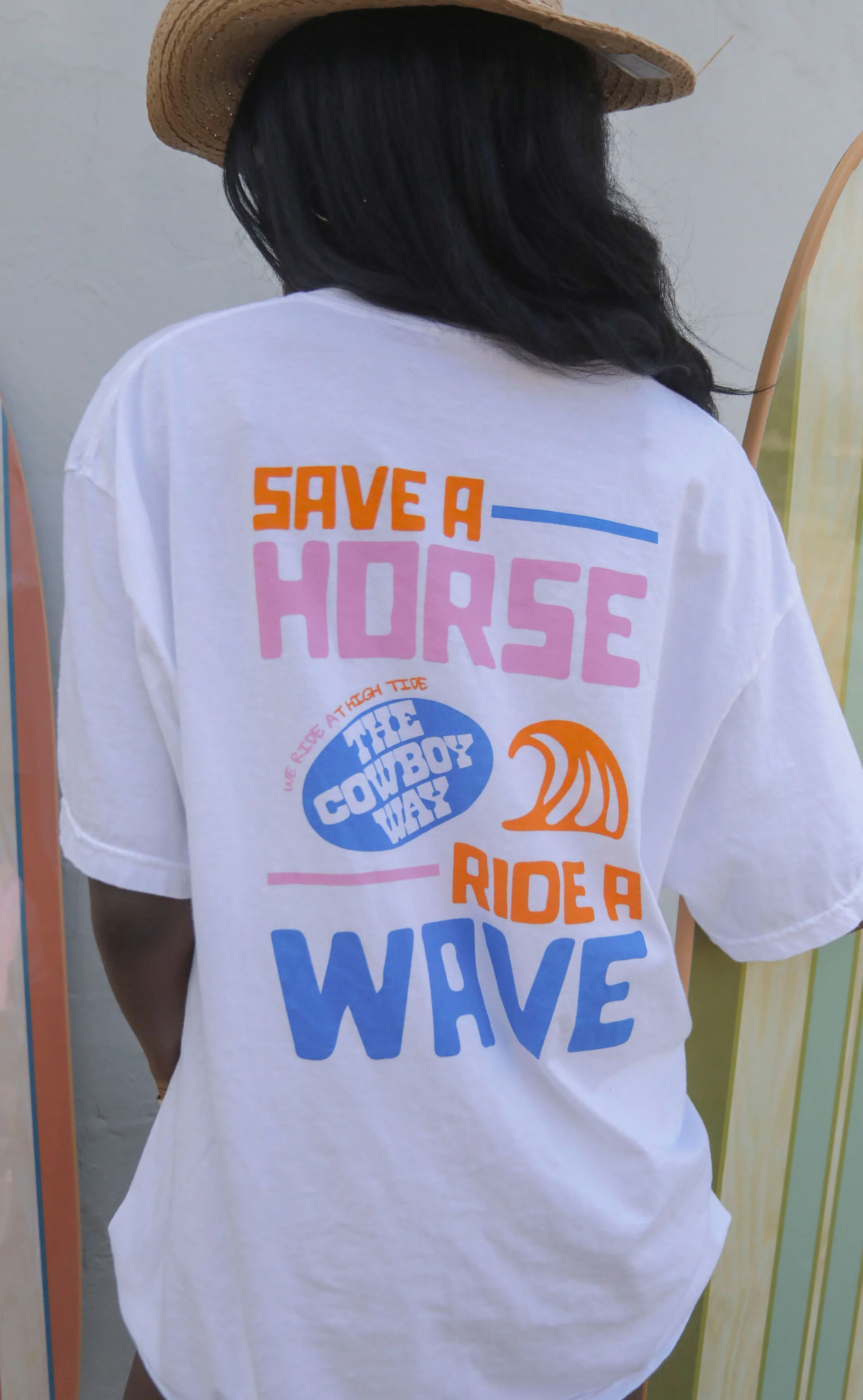 charlie southern: save a horse ride a wave t shirt - Image 3