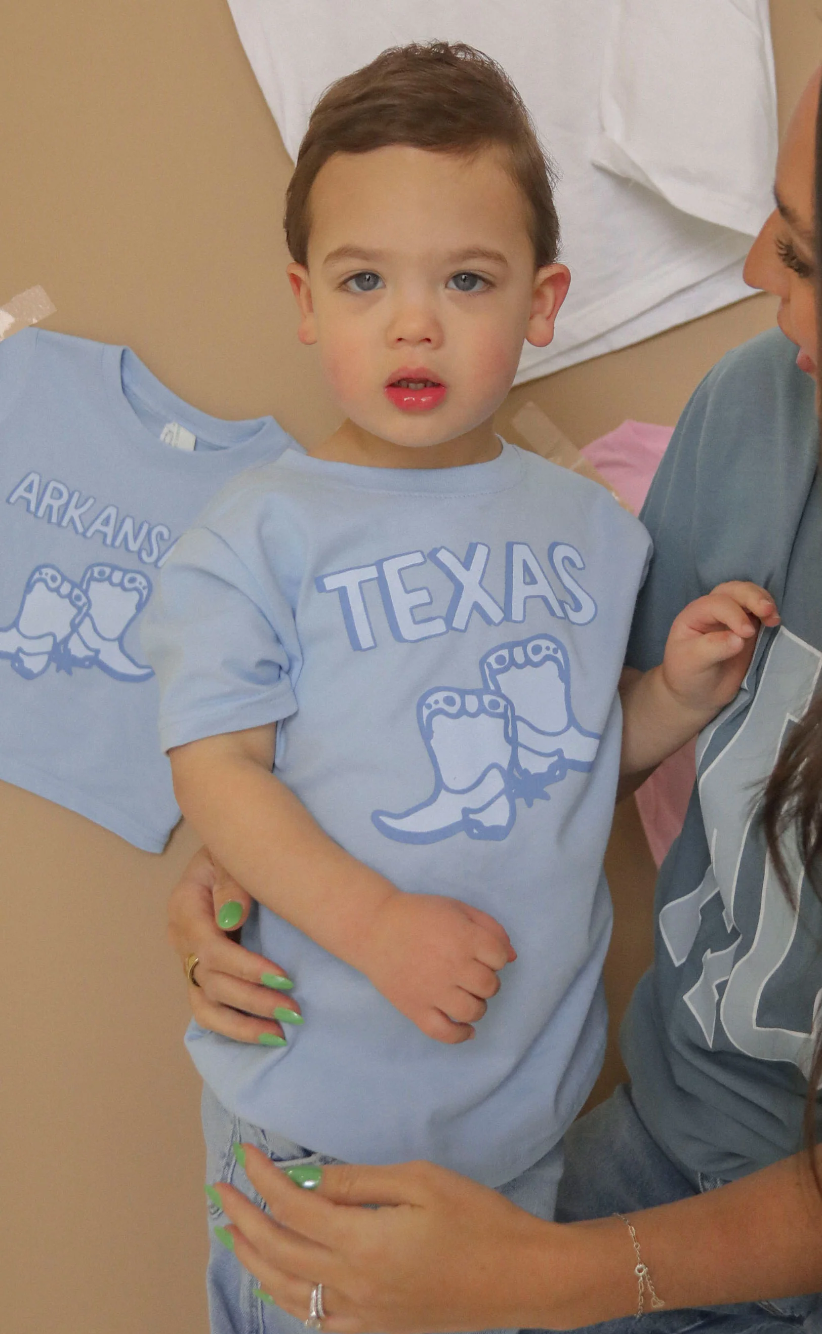 charlie southern: texas blue boots kids tee - Image 3