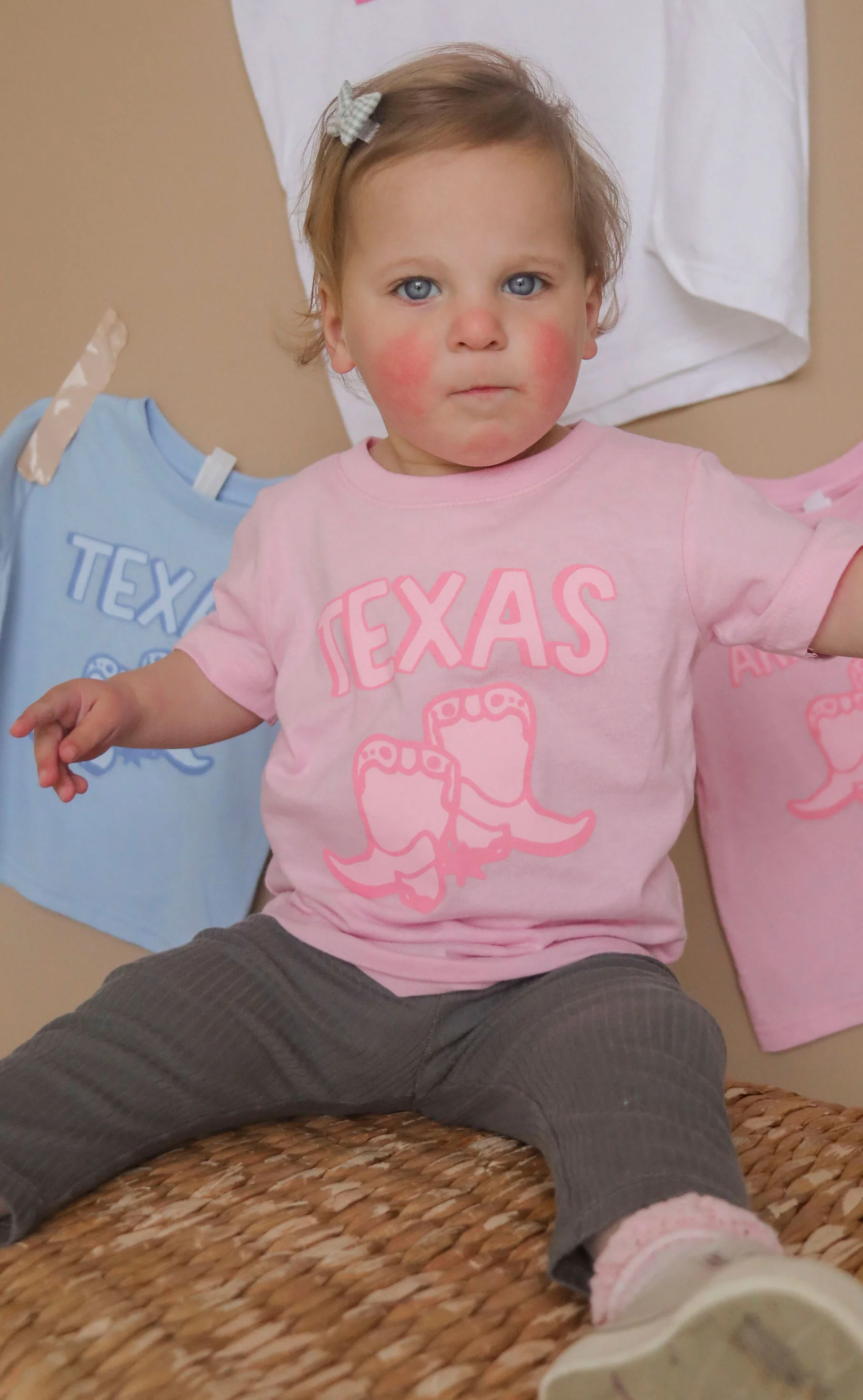 charlie southern: texas pink boots kids tee - Image 3