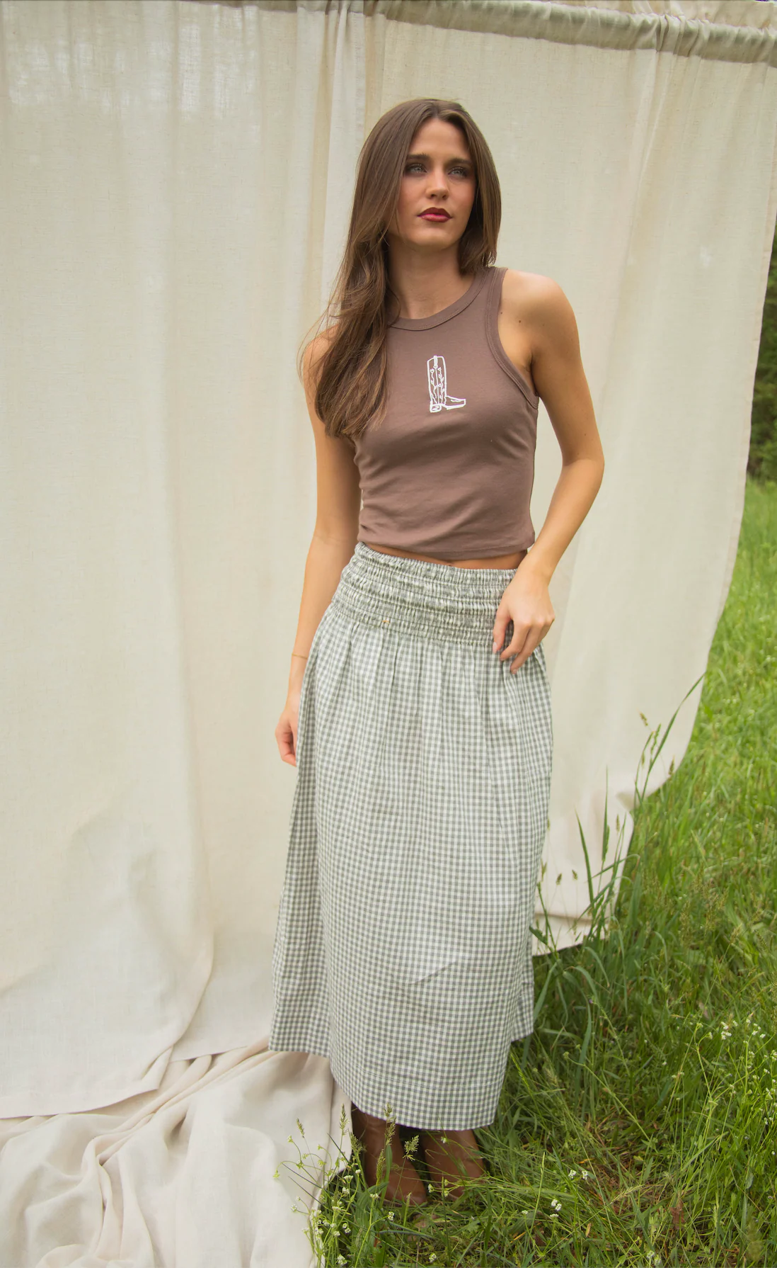 charlie southern x emma katherine art: boot scootin tank - Image 4