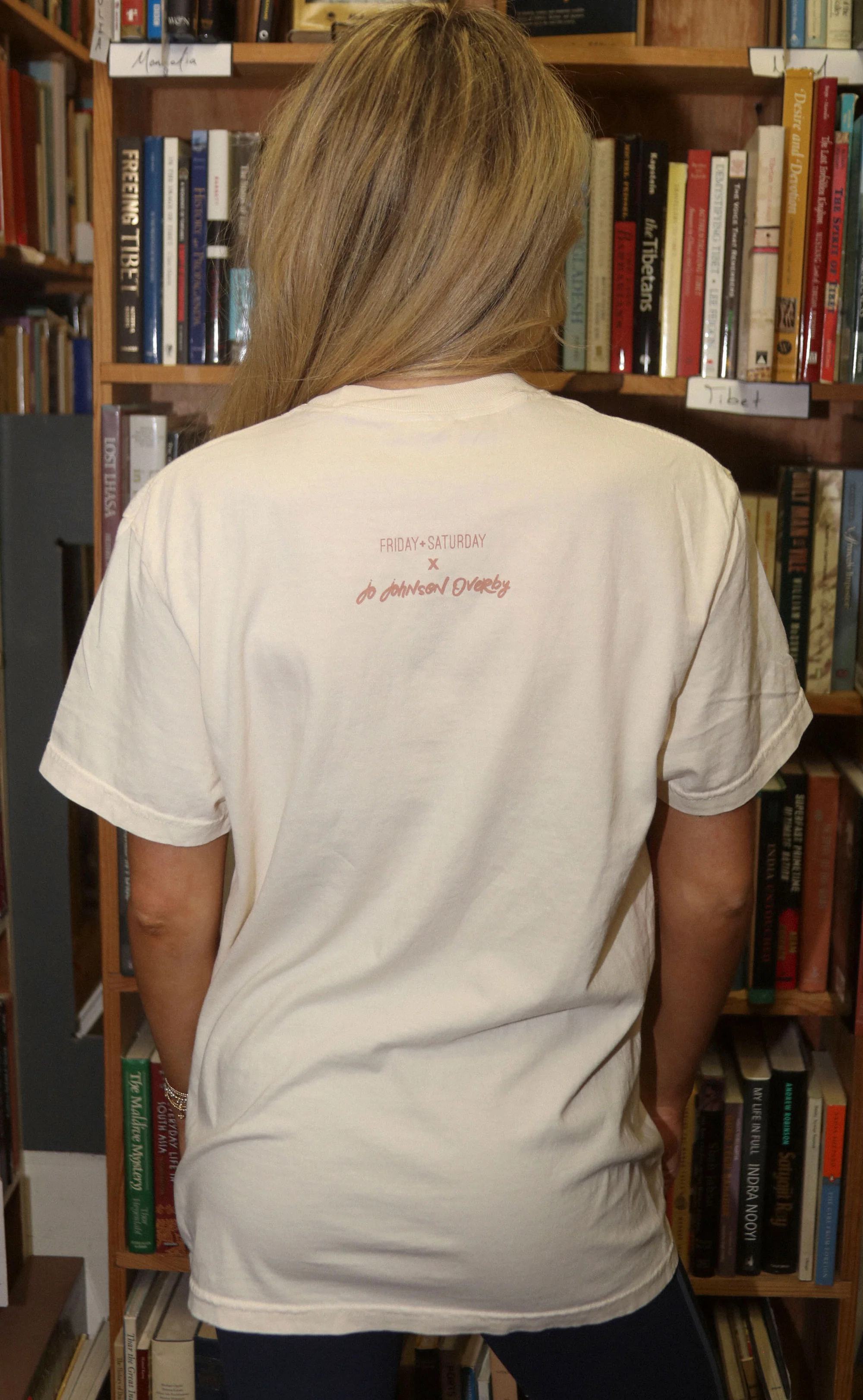 friday + saturday x jo johnson overby: girls want books t shirt - Image 8