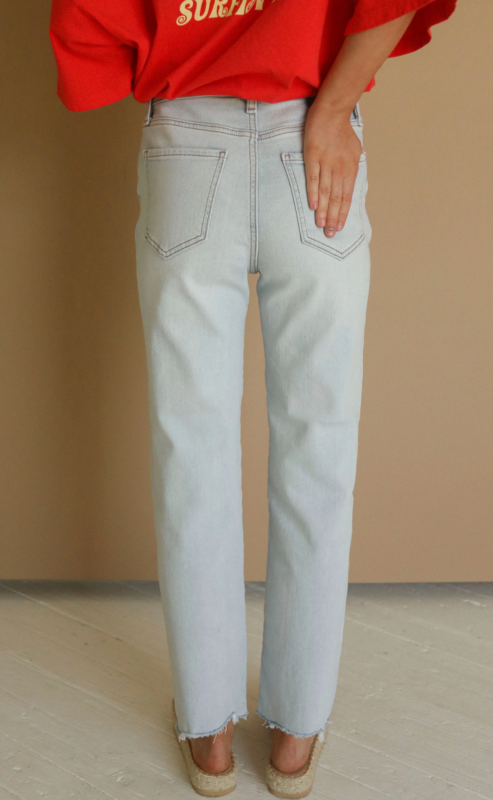 straight up high rise straight jeans - swoon vintage - Image 3