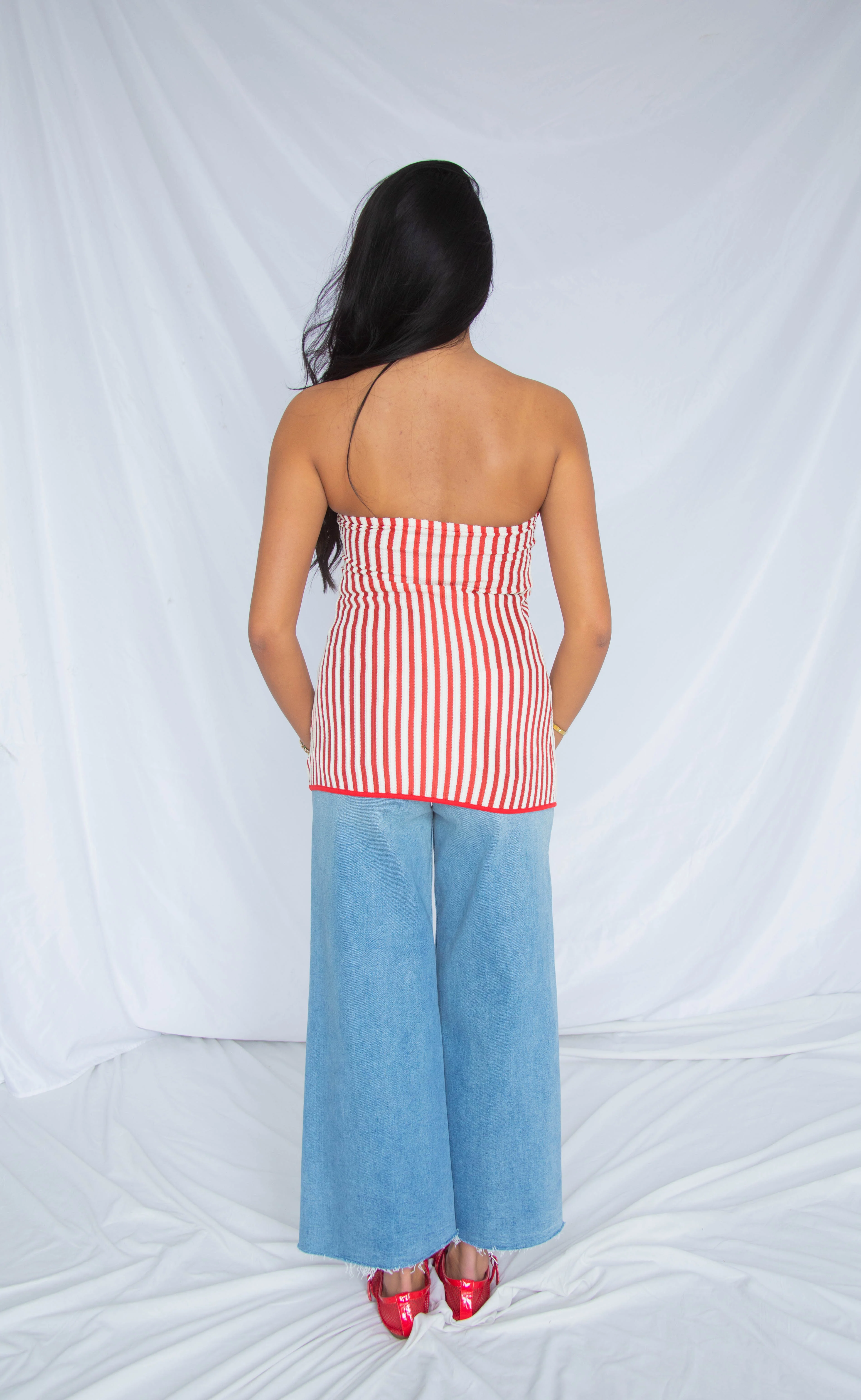 hot streak stripe tube top - Image 3