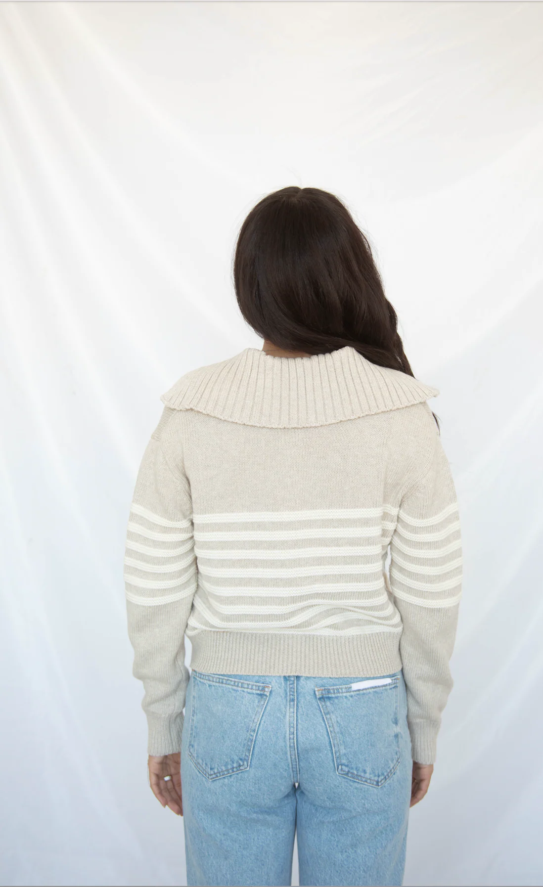 z supply: kovac sweater jacket - natural heather - Image 3